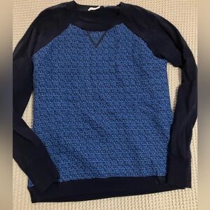 Boden Navy Blue Blue Sweater, Embellished Front, Size 4